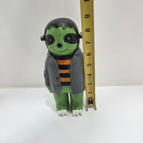 Frankenstein Sloth Statue Decor Resin Green - Picture 9 of 9